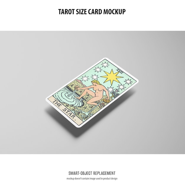 PSD grátis maquete de cartão de tarô