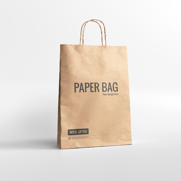 Maquete de saco de papel Psd grátis