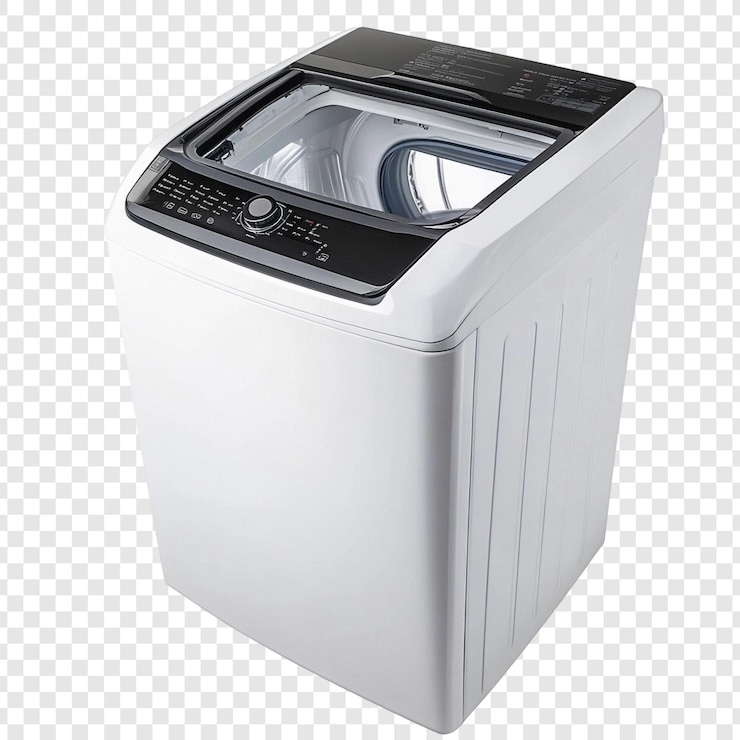 PSD grátis máquina de lavar roupa moderna de carga superior branca