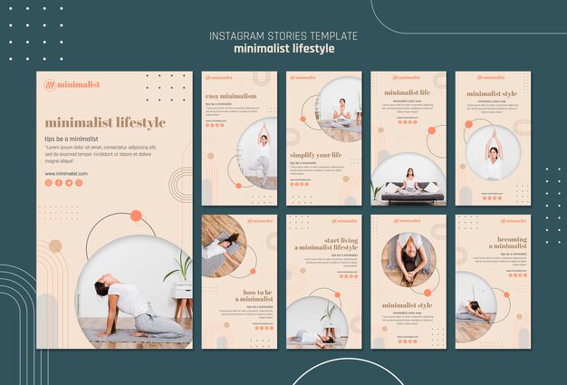 Minimalista estilo de vida instagram stories