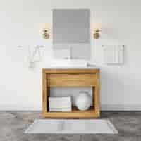 PSD grátis mobília moderna da sala de banho