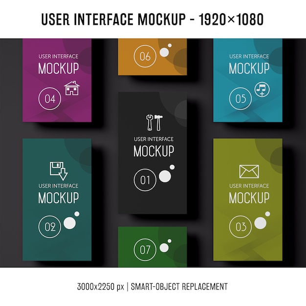 Mockup da interface do usuário