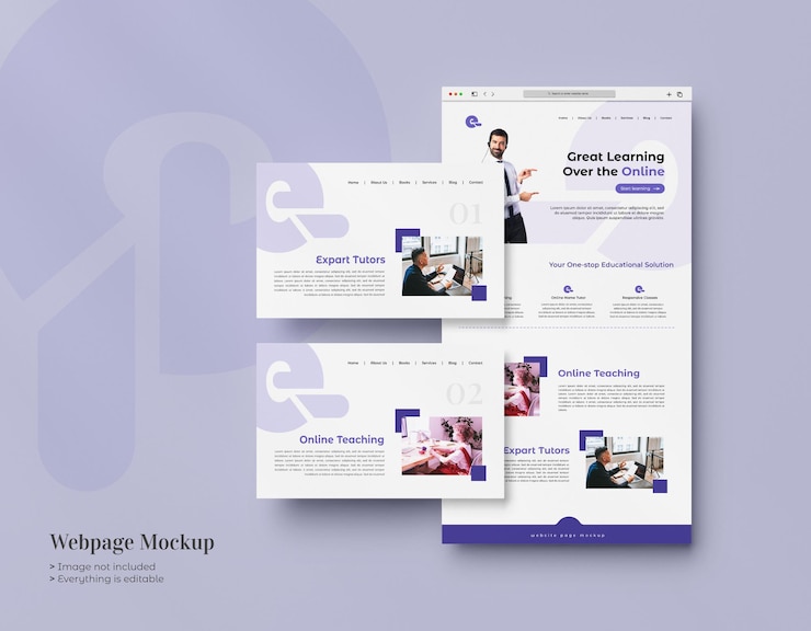 PSD grátis modelagem de apresentação de site de interface 3d isolada