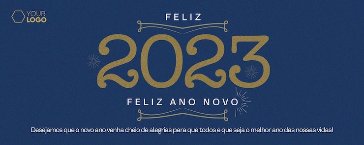 PSD grátis modelo banner de mídia social feliz ano novo