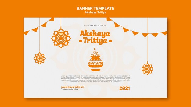 Modelo de banner Akshaya tritiya