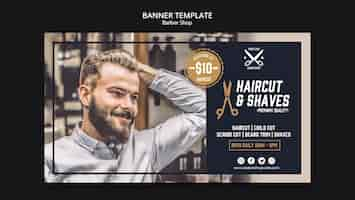 PSD grátis modelo de banner barbearia