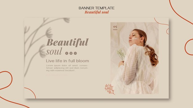 Modelo de banner de anúncio soul lindo