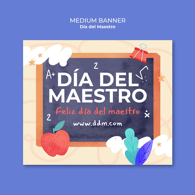 PSD grátis modelo de banner de celebração do dia do mestre