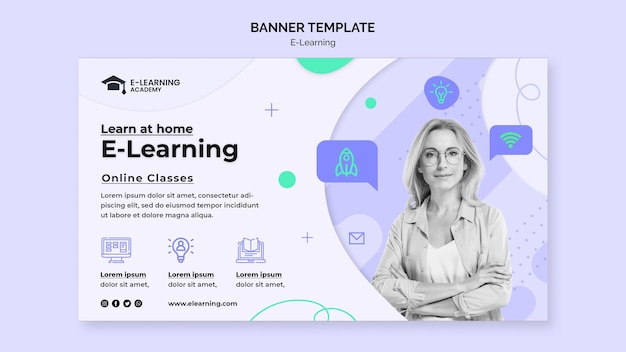 Modelo de banner de e-learning