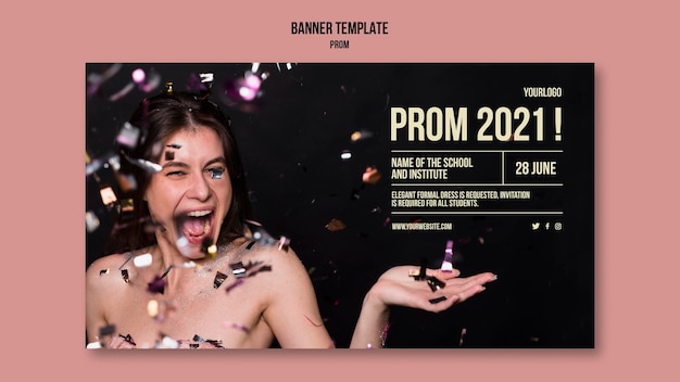 Modelo de banner de formatura