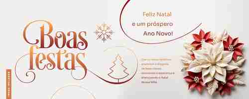 PSD grátis modelo de banner de mídia social feliz natal felizes feriados