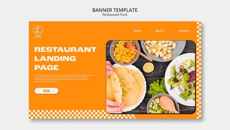 PSD grátis modelo de banner de restaurante de comida deliciosa