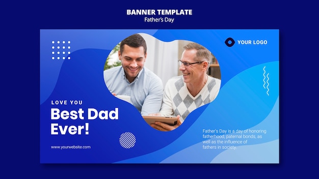 Modelo de banner do dia dos pais