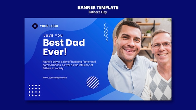 Modelo de banner do dia dos pais