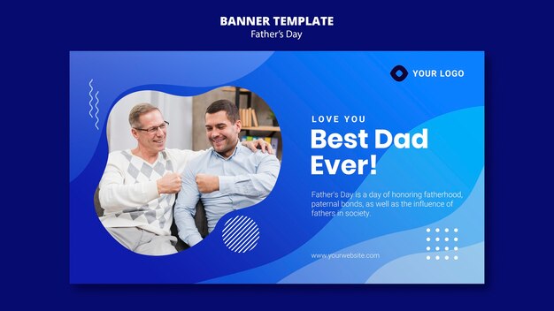 Modelo de banner do dia dos pais