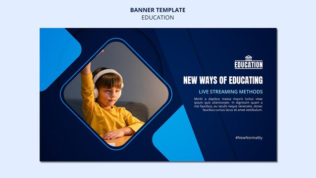 Modelo de banner educacional