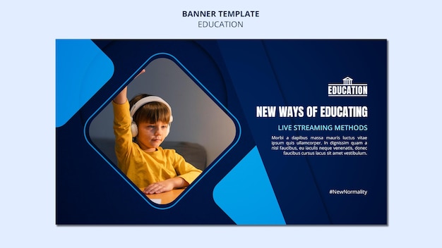 Modelo de banner educacional