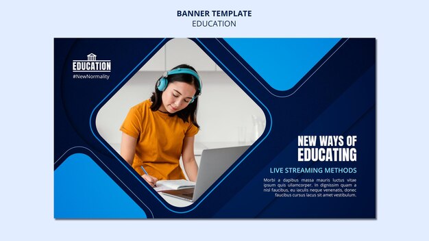 Modelo de banner educacional