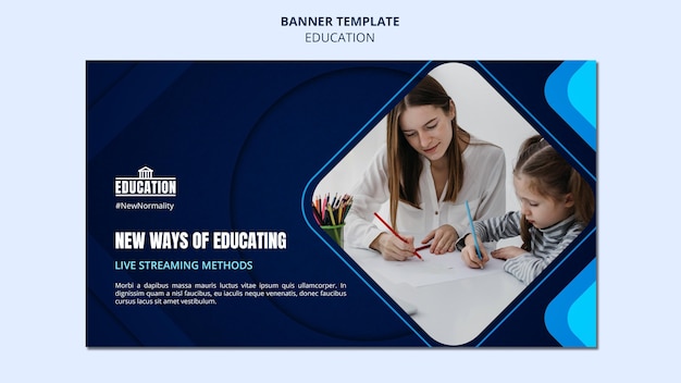 Modelo de banner educacional