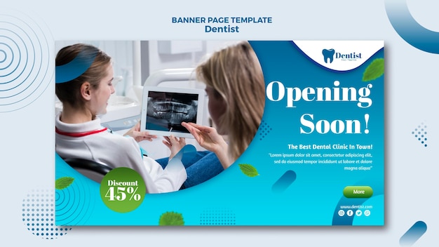 Modelo de banner para atendimento odontológico