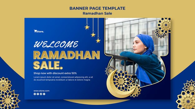 Modelo de banner para venda no ramadã