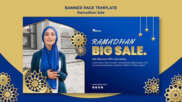 Modelo de banner para venda no ramadã