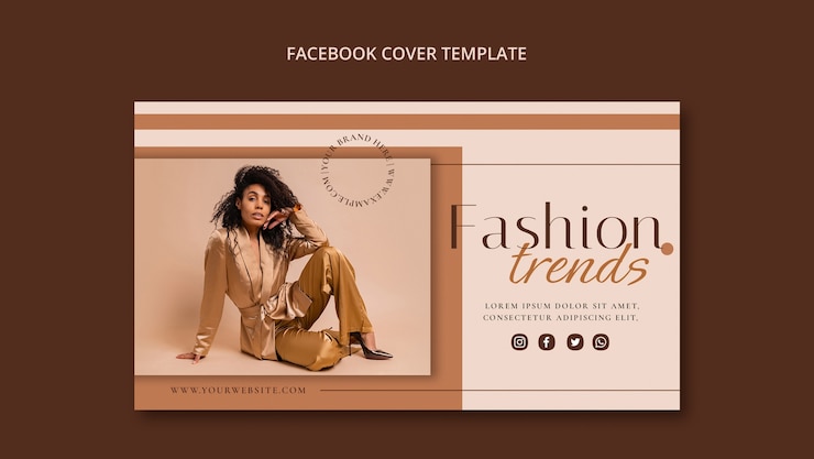 PSD grátis modelo de capa de mídia social para venda de moda