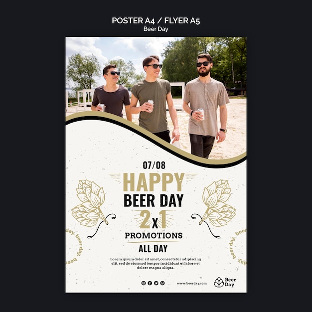 Modelo de cartaz - dia da cerveja