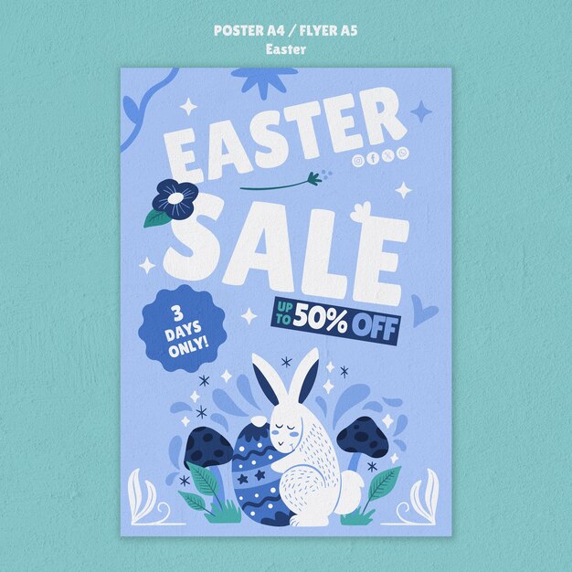 Modelo de cartaz para a celebração da Páscoa