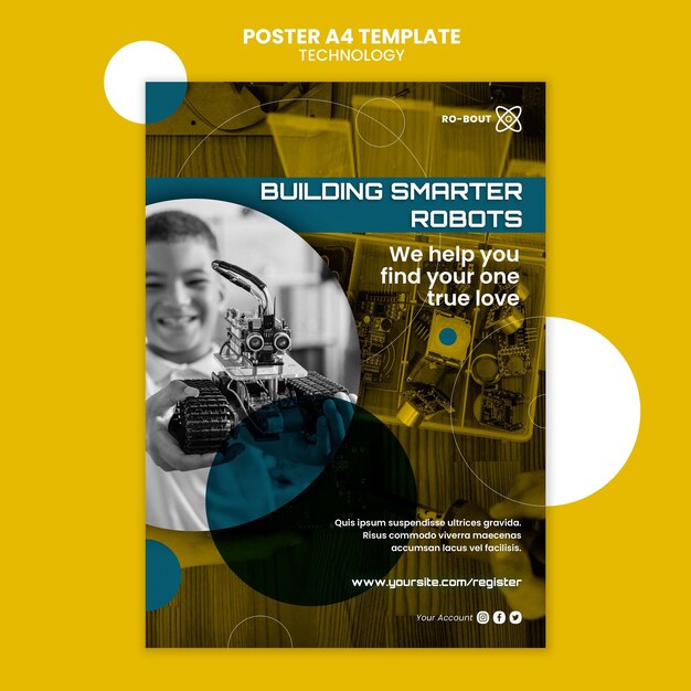 Modelo de cartaz tecnológico