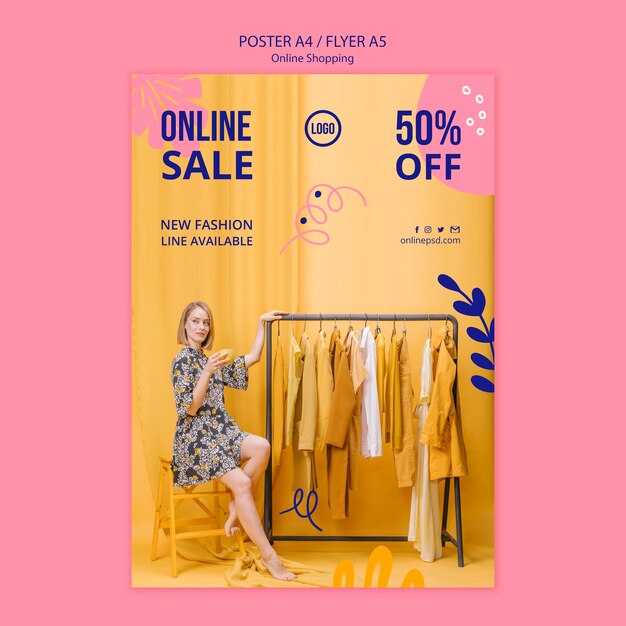 Modelo de cartaz - venda online