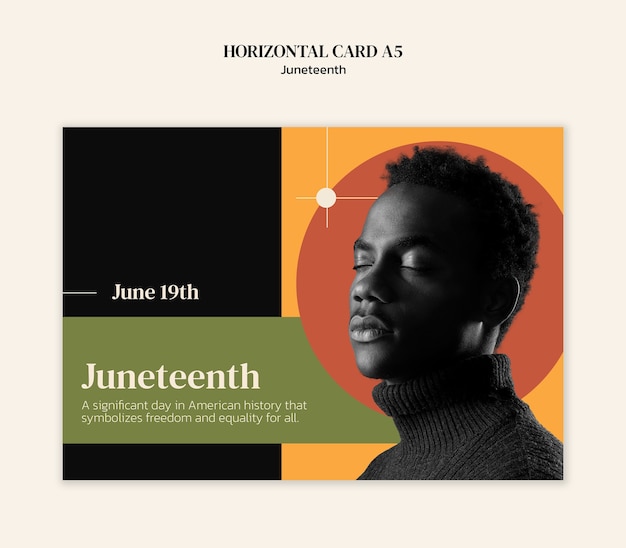 Modelo de celebração da liberdade de Juneteenth