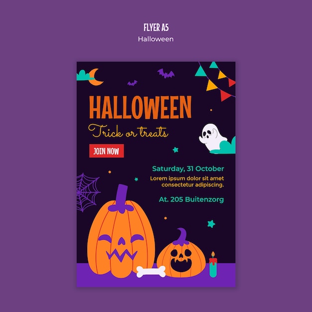 Modelo de celebração da temporada de Halloween