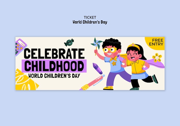 Modelo de celebração do Dia Mundial da Criança