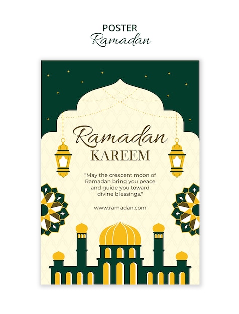 Modelo de celebração do Ramadan