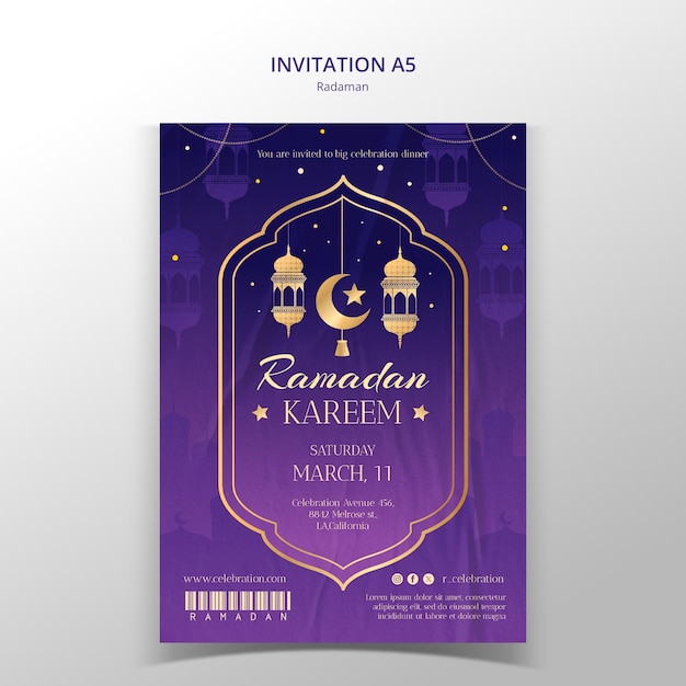 Modelo de celebração do Ramadan