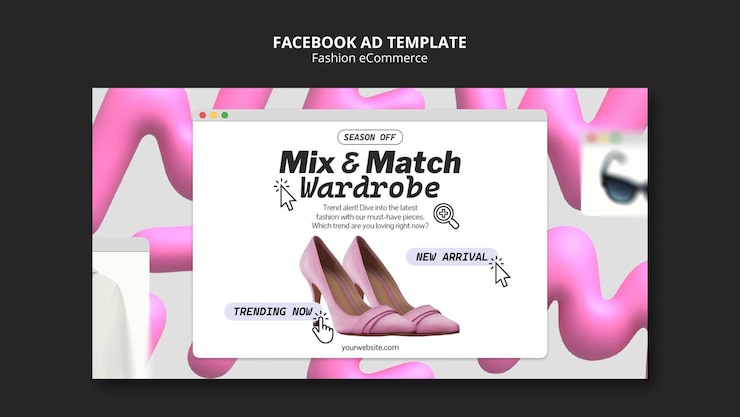 PSD grátis modelo de coleção de moda para o facebook.