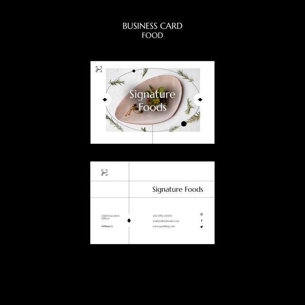 Modelo de comida de design plano