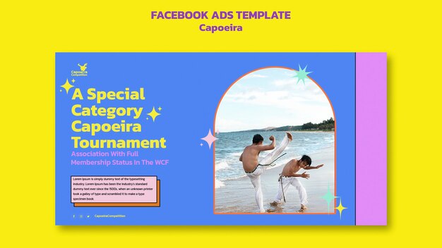 Modelo de competição de capoeira no Facebook