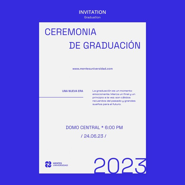 Modelo de convite para festa de formatura