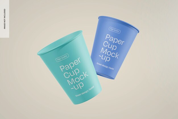 Modelo de copos de papel