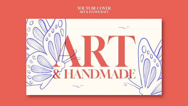 Modelo de design de artes e artesanato