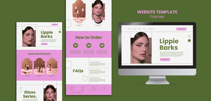 PSD grátis modelo de design de frames da web