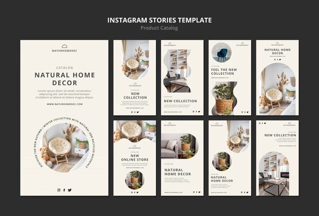 Modelo de design de histórias do instagram para catálogo de produtos