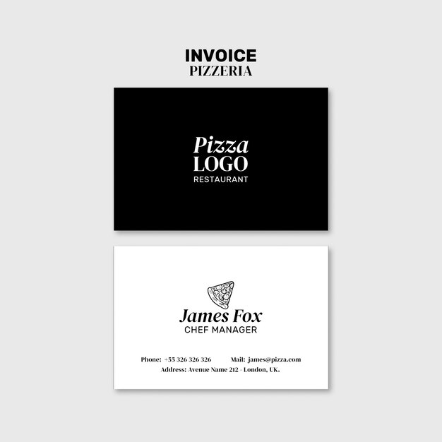 Modelo de design de pizzaria