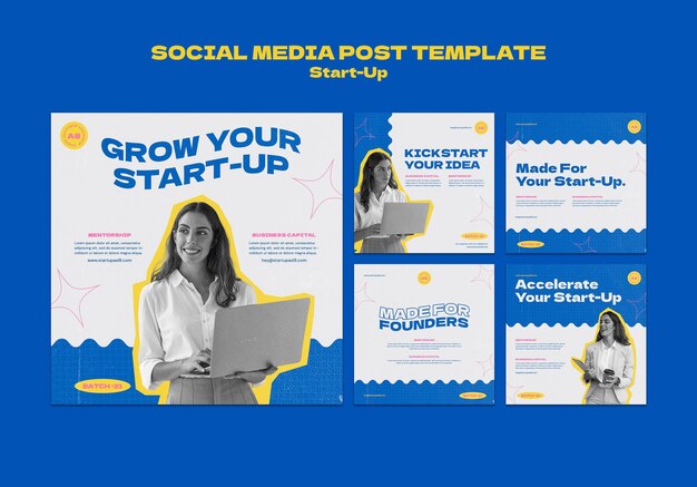 Modelo de design de postagem de mídia social Insta Startup