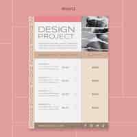PSD grátis modelo de design minimalista