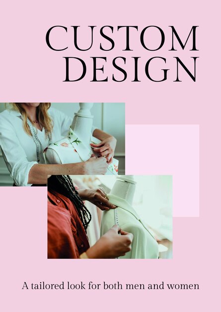 Modelo de design personalizado psd para negócios da moda