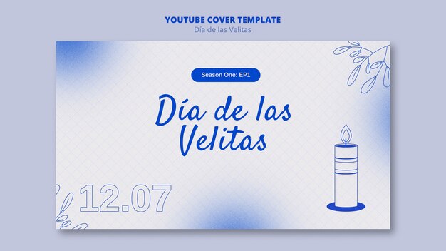 Modelo de design plano dia de la velitas