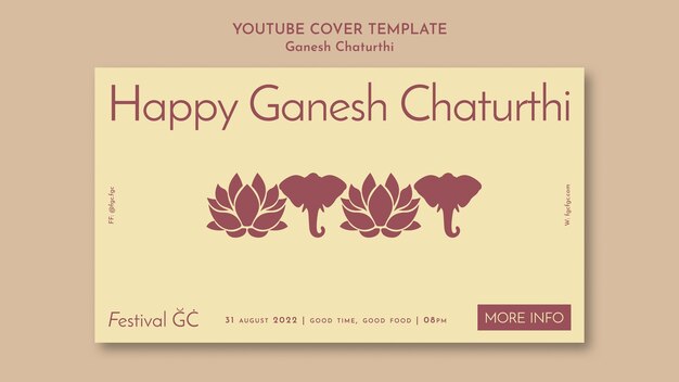 Modelo de design plano ganesh chaturthi
